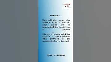 CyberSecurity Definitions | Exfiltration