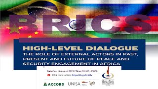 BRICS High-Level Dialogue 14 August 2023