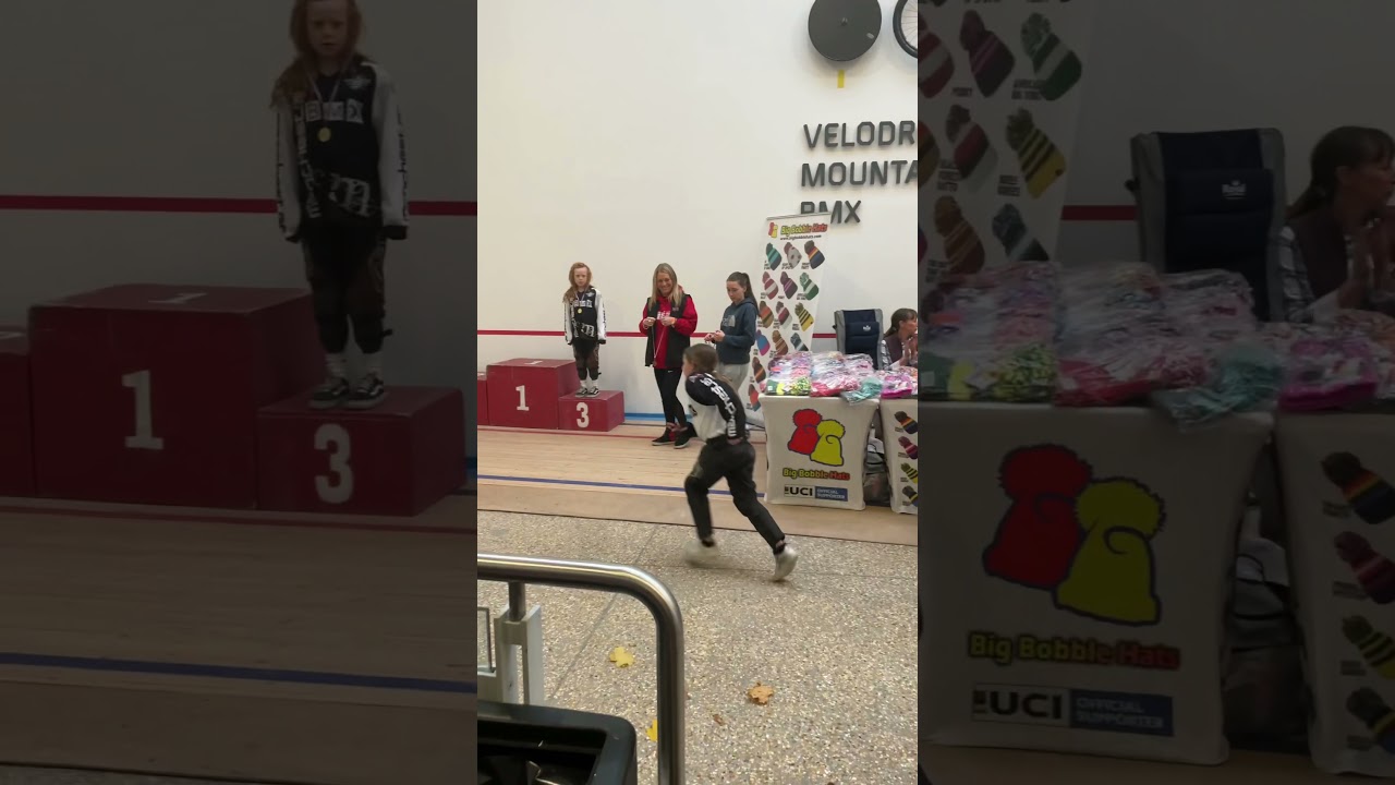 Lexi Davies Mini Beth Shriever Getting Some Love From Today’s BMX Racing Event National Cycle Centre