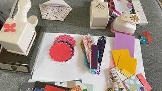 Use your stash: 6x6 paper pads & paper punch embellishments