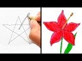 HOW TO DRAW LIKE A PRO || 12 COOL HACKS FOR BEGINNERS