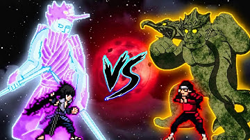 Sasuke Indra OP VS Hashirama OP in Jump Force Mugen🔥