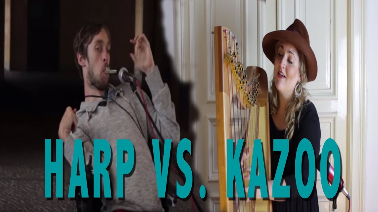 Harp vs. Kazoo A Street Music Experiment YouTube