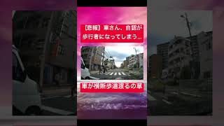 【悲報】車さん、自認が歩行者になるwww #おもしろ #おすすめ #ドラレコ|とある家庭の自宅警備員