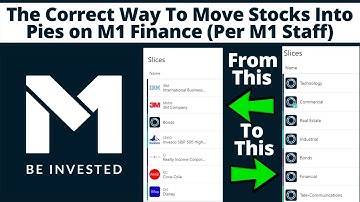 The Correct Way To Move Stocks Into Pies On M1 Finance Per M1 Staff (Dividend Investing)