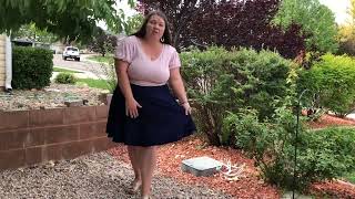 Plus size mini skirt