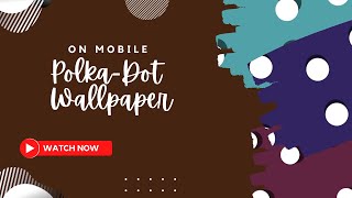 DIY Wallpaper Design: Making a Playful Polka Dot Pattern with Phone Drawing on medibangpaint screenshot 2