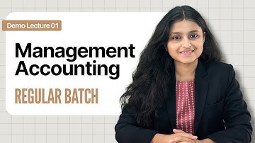 CMA Inter Management Accounting Regular Batch Demo Lecture 1 -Dec 25, Jun 26, Dec 26 | Palak Sharma