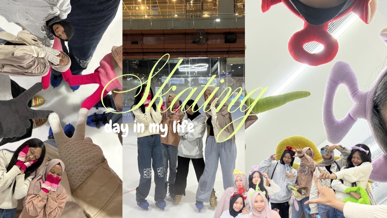 Ice skating Day❄️⛸️ | A day with my friends. Not a pro, just making memories