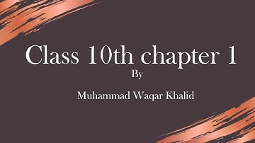 Exercise 1.1 Part 1 chapter 1 class 10th || Official Video By Muhammad Waqar Khalid
