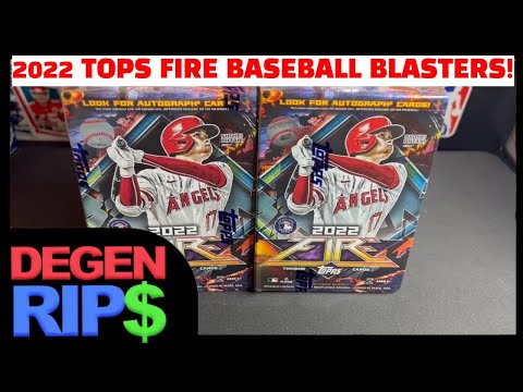 Awesome Set! - 2022 Topps Fire Baseball Blaster Box Review! - YouTube