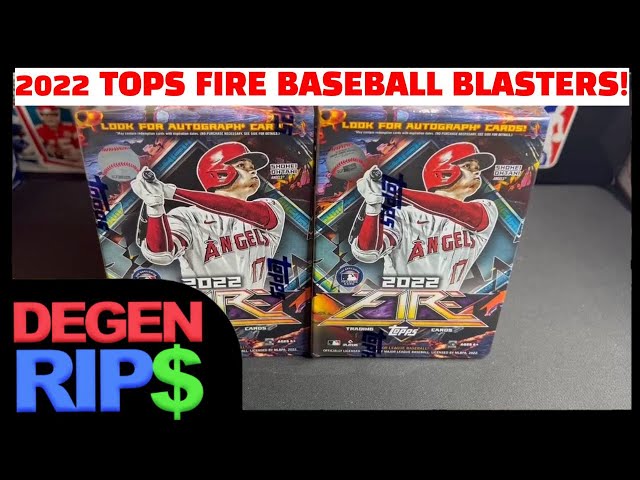 Awesome Set! - 2022 Topps Fire Baseball Blaster Box Review! - YouTube