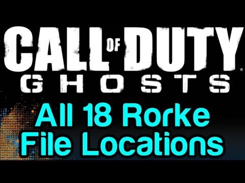 COD Ghosts Rorke File Locations Guide (Call of Duty Rorke Intel Locations Audiophile Achievement)