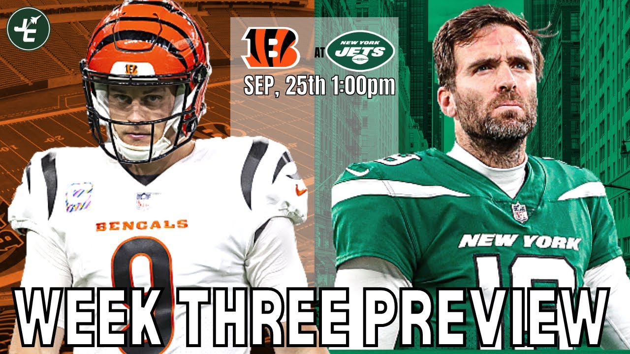 Cincinnati Bengals vs New York Jets PREVIEW Week 3 2022 YouTube