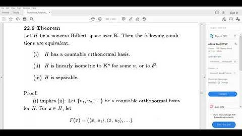 theorem 22.9 S4 MSc mathematics functional analysis