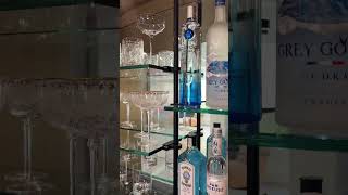 ✨ Luxury Home Bar Design with Modular Metal Shelving  #barware #homedesign