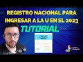 ¿Cómo realizar el registro nacional para ingresar a la U en el 2023?