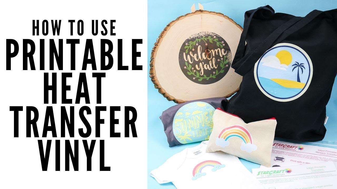 How to Use Heat Press Transfer Paper with Dark and Light Materials