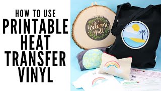 Inkjet Printable Heat Transfer Vinyl for Cricut