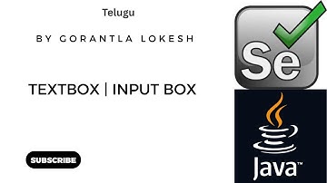 Selenium Java Tutorial 3: How to Handle Textbox or Input box in Selenium Java #telugu #seleniumjava