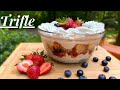 Trifle de fruta y crema en menos de 30 minutos