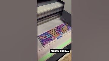 UV keyboard colorful printing from customer Jucolor 9012 double 6090 uv printer #uvprinter