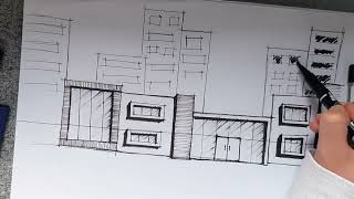 Let's draw a quick elevation..amazing result by Architectural sketches 329 views 5 months ago 7 minutes, 48 seconds