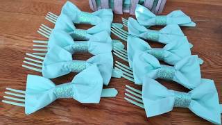 DIY Bowtie Napkins