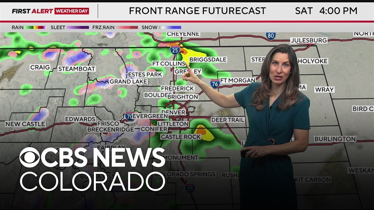 Rain and snow showers expected across Colorado this weekend - YouTube