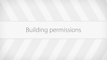 Building permissions /Paxton10 system users tutorial/