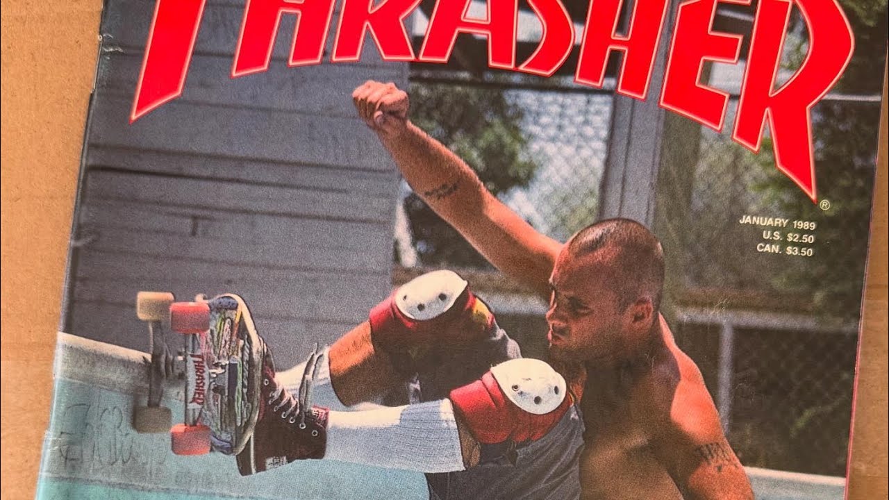 Flick through a vintage 1989 Thrasher Skateboard Magazine 