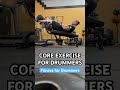 Core Exercise for Drummers - Hip Flexion Based Crunch #drumfitness #drumhealth