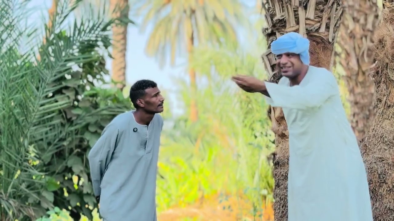 الحاج الضوى فشكل جوازه ولده ورمى نفسه من النخله😂😂😂