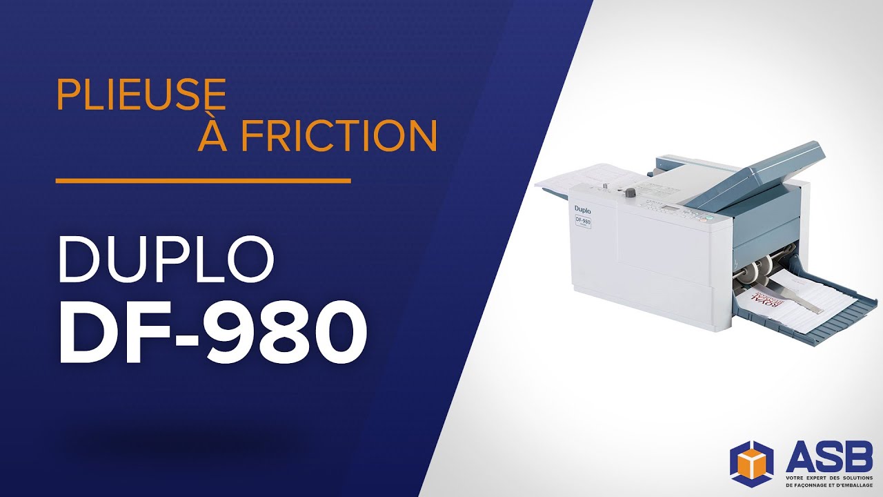 Plieuse à friction DUPLO DF-980 I ASB