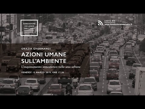 Azioni umane sull’ambiente. L’inquinamento atmosferico nelle aree urbane - Grazia Ghermandi