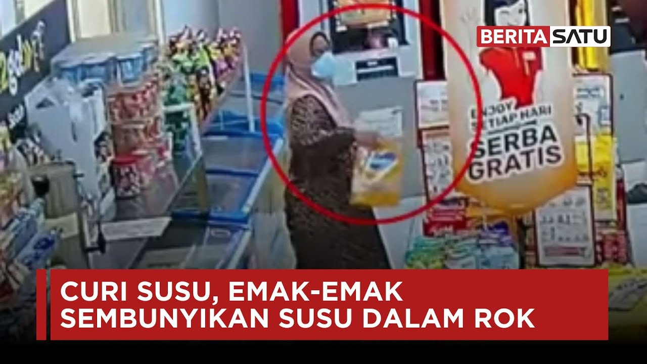 Viral Emak-Emak Mencuri Dua Kotak Susu Disembunyikan Dalam Rok | Beritasatu