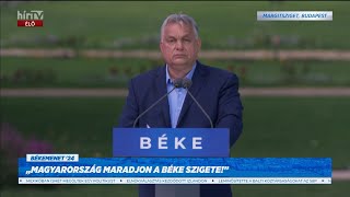 Orbán Viktor: No migration, no gender, no war, hogy Brüsszelben is értsék - HÍR TV