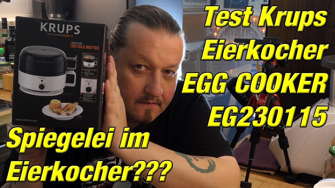 Egg cooker test Krups EG230115 black! Can I fry a fried egg in it? 