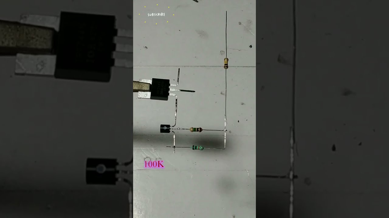 Single button push ON/OFF circuit useing IRFZ44 Mosfet