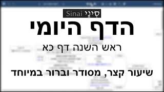 דף יומי מסכת ראש השנה דף כא - שיעור קצר וברור | 21 Daf yomi Rosh Hashana daf