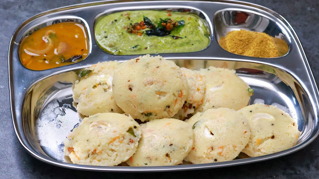 Rava Idli          Instant Breakfast Recipe  