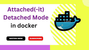 Docker: Understanding Container Attached and Detached mode #sptutorial #docker