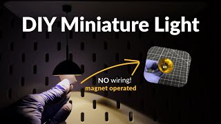 DIY Battery Operated Dollhouse Light, no wiring! (and it's cheap!)