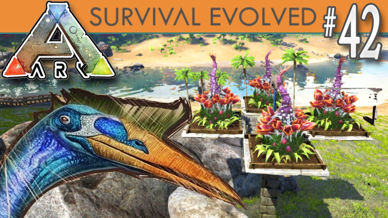 ARK Survival Evolved Improved X Turret Design & Mega Quetzal