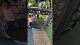Funny Toddler Playing! Naomi is having fun on the playground