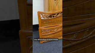 অরিজিনাল সেগুন কাঠের লেকার পলিসের খাট। Original Teak Wood Lacquer Polish Cot.#viral #shorts #bed