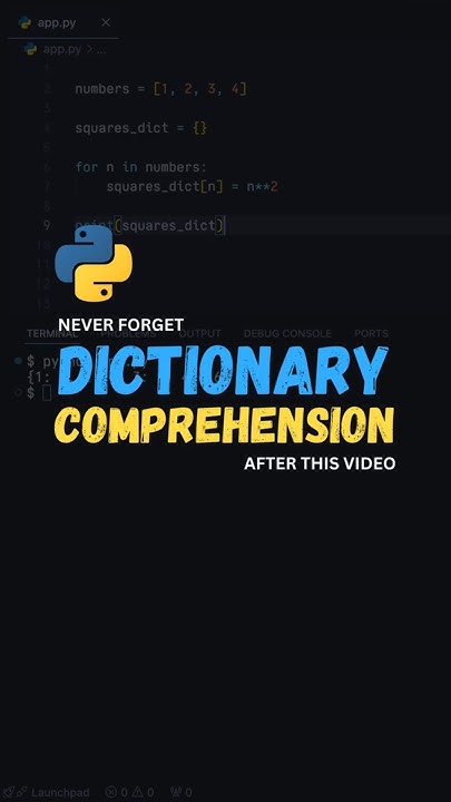 Dictionary Comprehension in Python: Simple Trick #python #coding # ...
