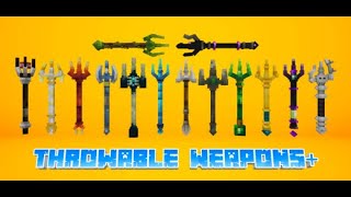 NEW THROWABLE WEAPONS 🔥MOD FOR MINECRAFT PE||EASTERN GAMER||