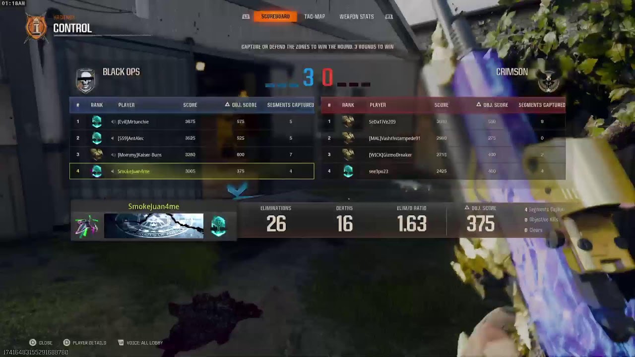 Ranked COD SzN5 road to Iridescent -Currently Platinum 1