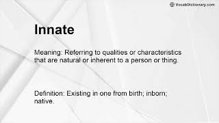 Innate Meaning